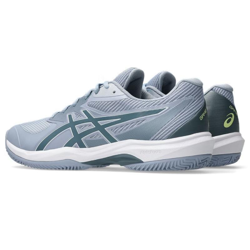 Zapatillas Asics Game FF Clay Gris Azul Verde Acero 3/5