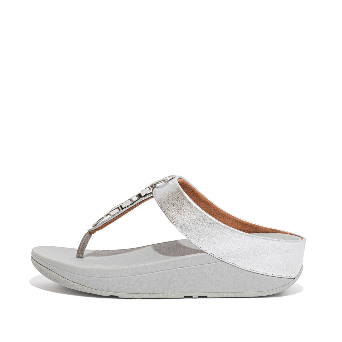 FITFLOP FitFlop Fino Ergonomische Teenslipper - Zilver  ZILVER 38 3/6