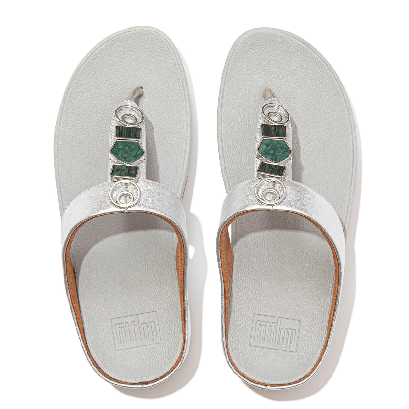 FITFLOP FitFlop Fino Ergonomische Teenslipper - Zilver  ZILVER 38 4/6