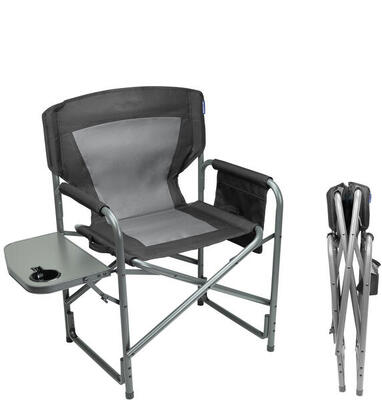 Campingstoel - opvouwbaar - 120kg draagvermogen - lichtgewicht - zwart