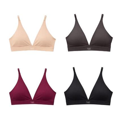 Pack 4 soutien-gorge triangular Eryx Microfiber pour femmes Black Limba