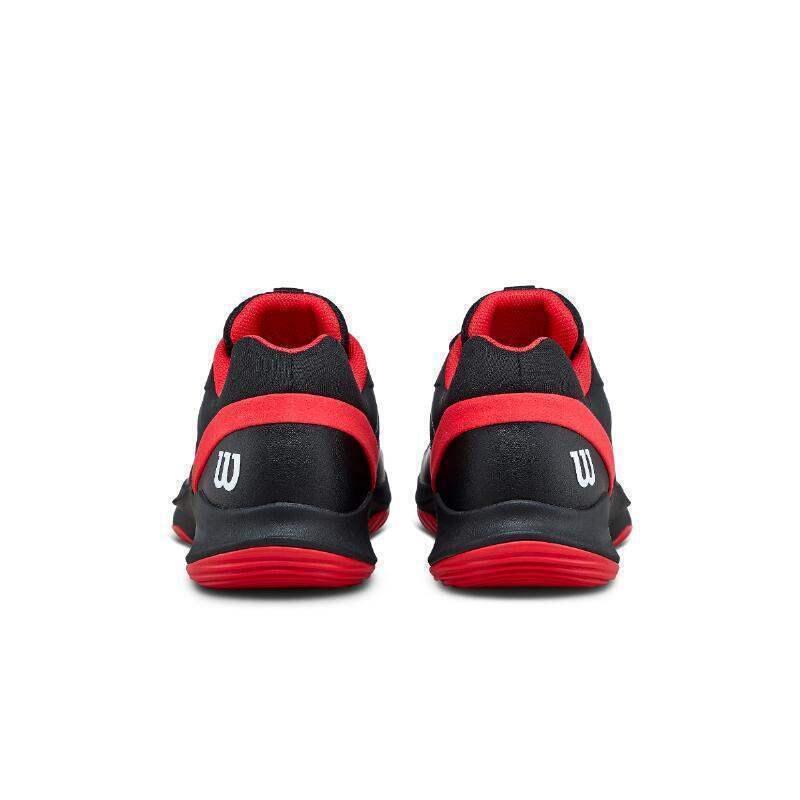 Tênis Wilson Hurakn Pro V2 Preto, Vermelho Branco 3/5