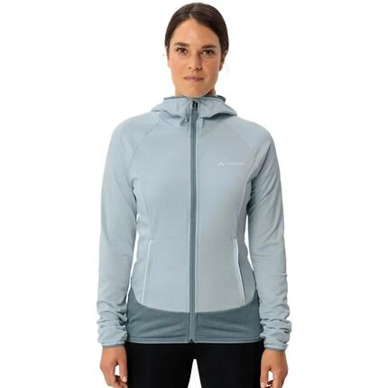 Damen Fleecejacke Vaude Tekoa Fleece II Blau Technisch mit Kapuze