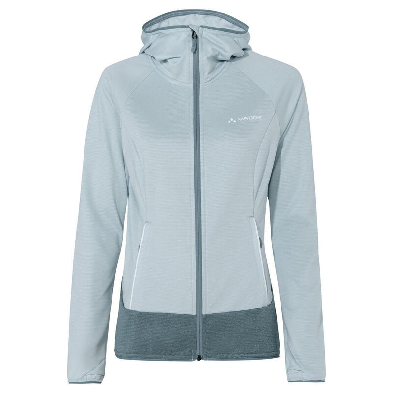 Bluza damska Vaude Tekoa Fleece II niebieska techniczna z kapturem