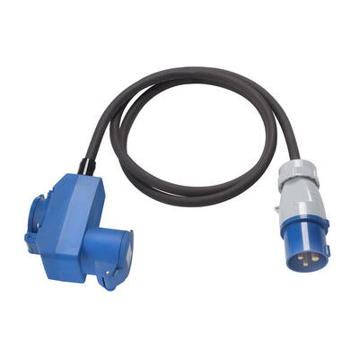 Cavo Adattatore con Spina CEE IP44 1 Presa CEE e 1 Presa Schuko 15m