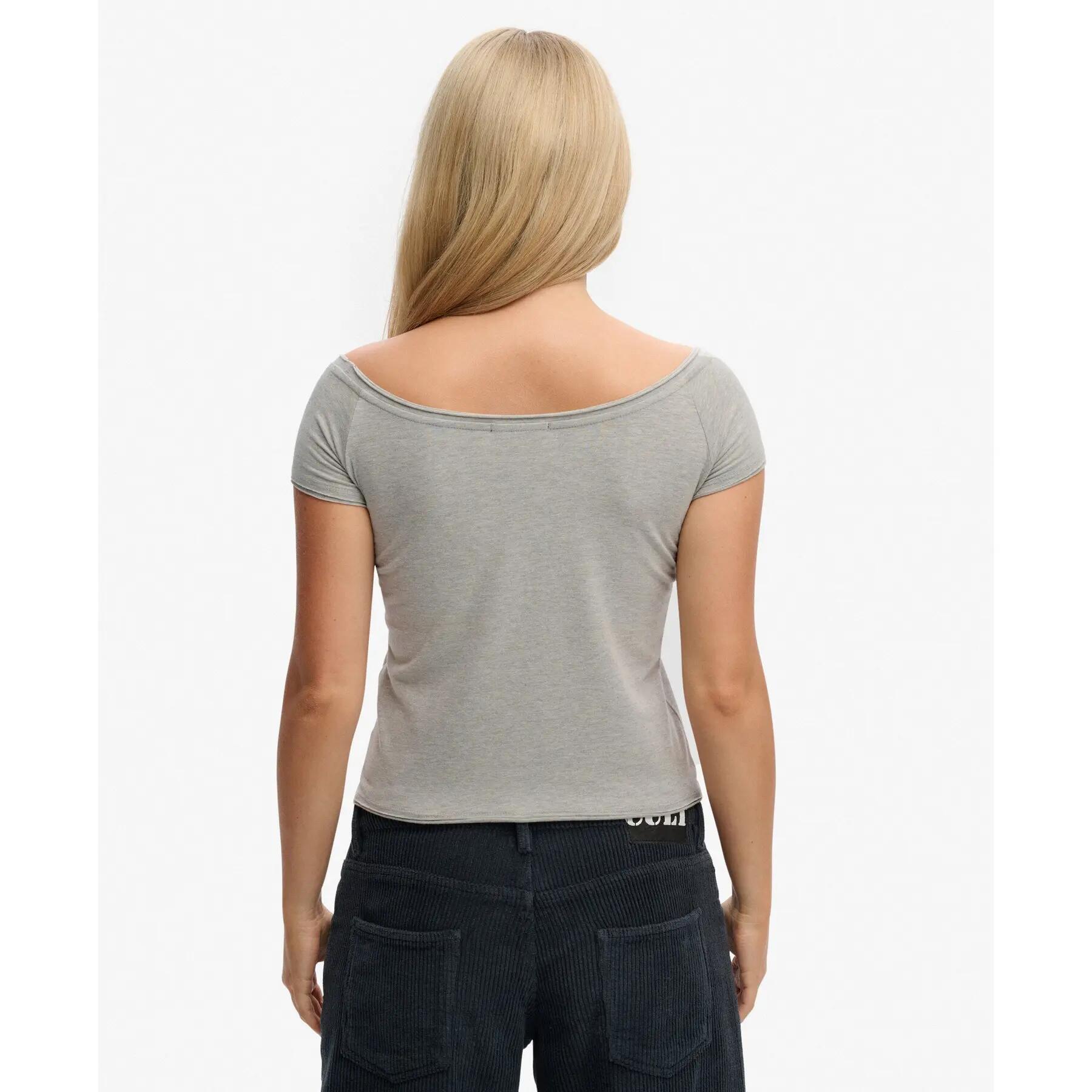 T-shirt bardot à épaules dénudées femme Superdry 5/5