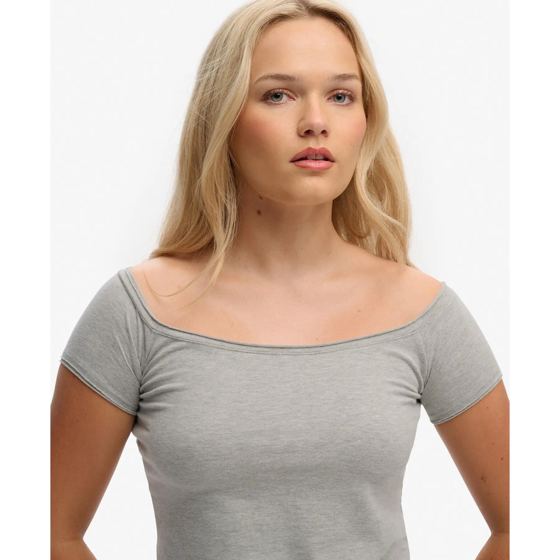 T-shirt bardot à épaules dénudées femme Superdry 4/5
