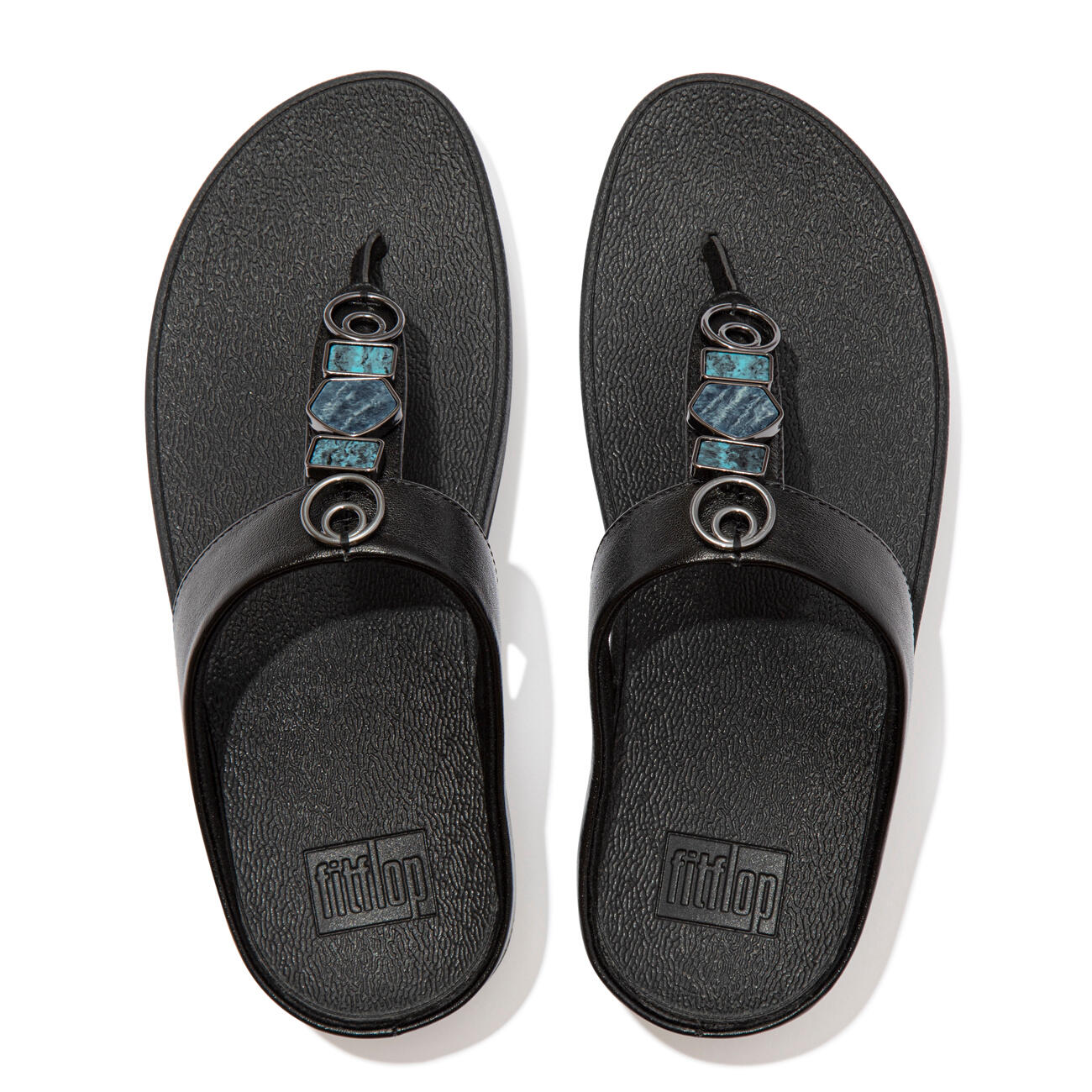 FITFLOP FitFlop Fino Ergonomische Teenslipper - Zwart  ZWART 41 3/6