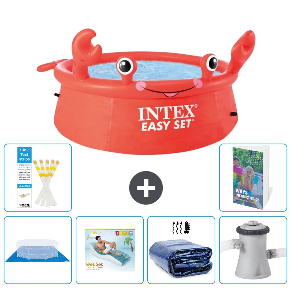 Easy Set Pool Rund - Krabbe - 183x51 cm - 7-teilig  S171 1/7