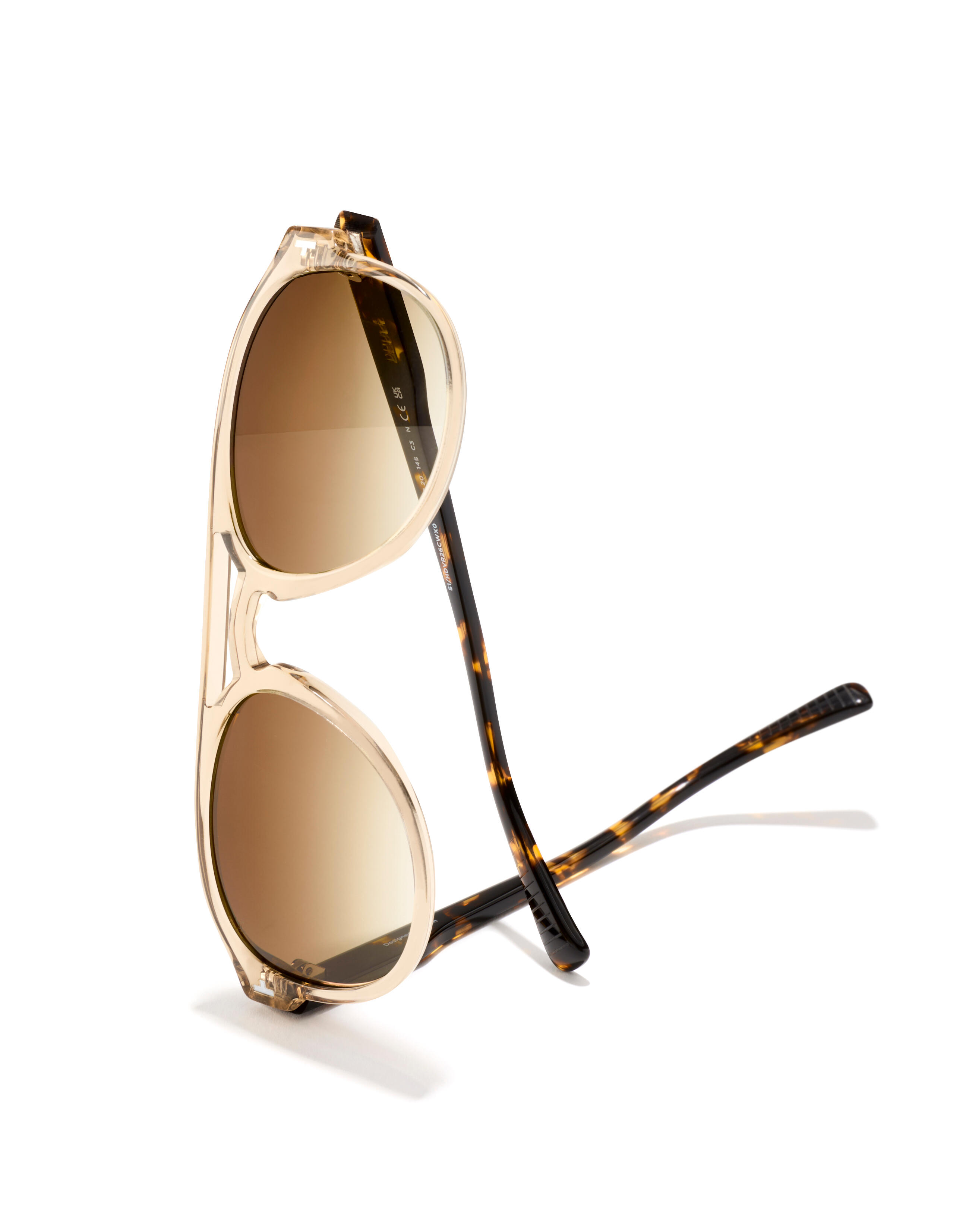 HAWKERS - Gafas de Sol para Hombre y Mujer DIVER - CHAMPAGNE SMOKY BROWN 3/6