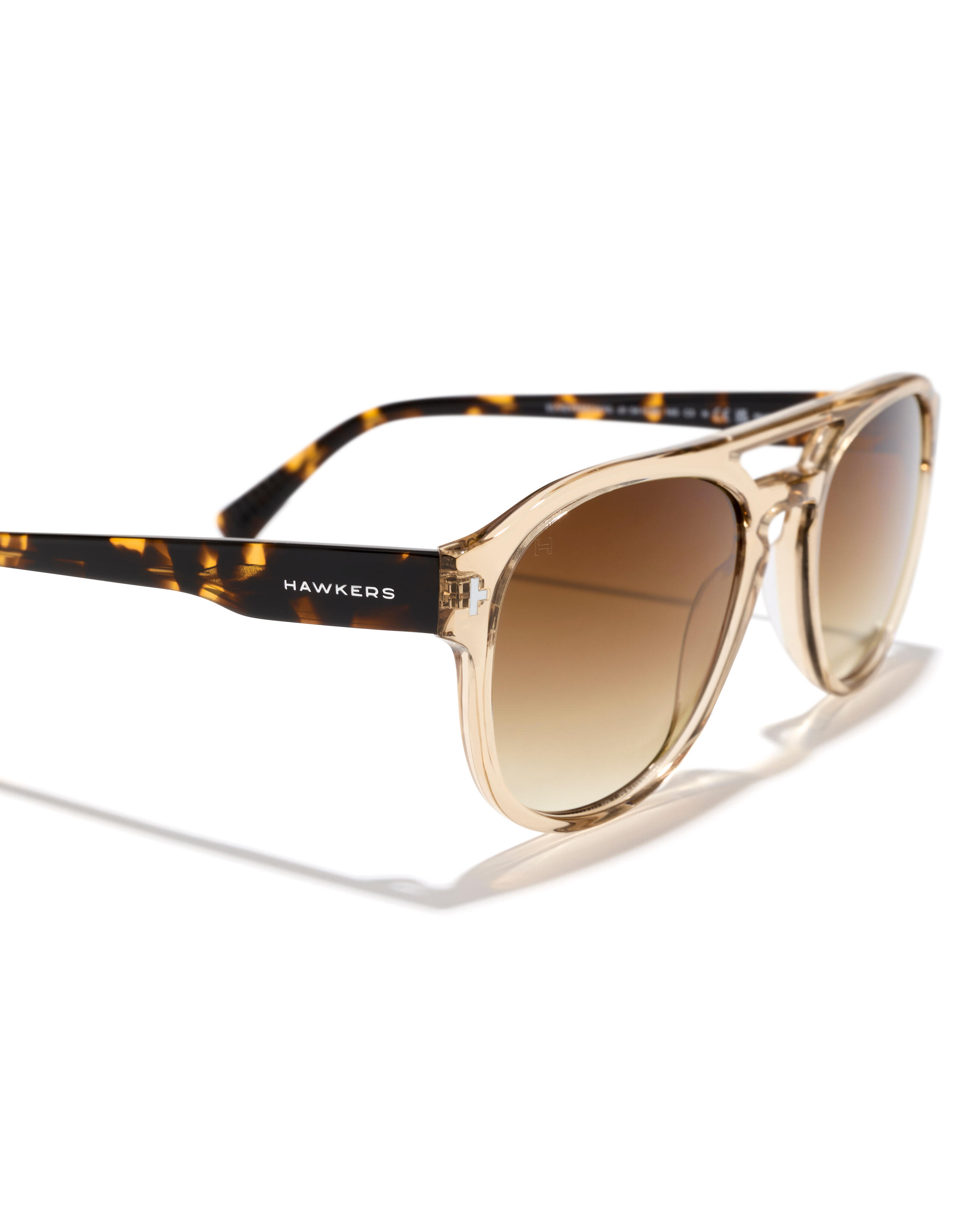 HAWKERS - Gafas de Sol para Hombre y Mujer DIVER - CHAMPAGNE SMOKY BROWN 5/6