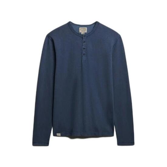 T-shirt manches longues a col tunisien Superdry Jersey