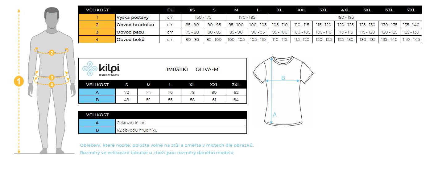 Polo voor heren Kilpi OLIVA-M 3/3