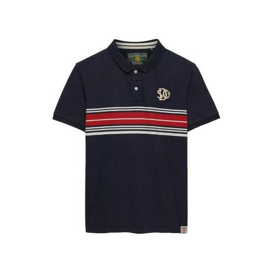 Koszulka polo w paski Superdry Vintage