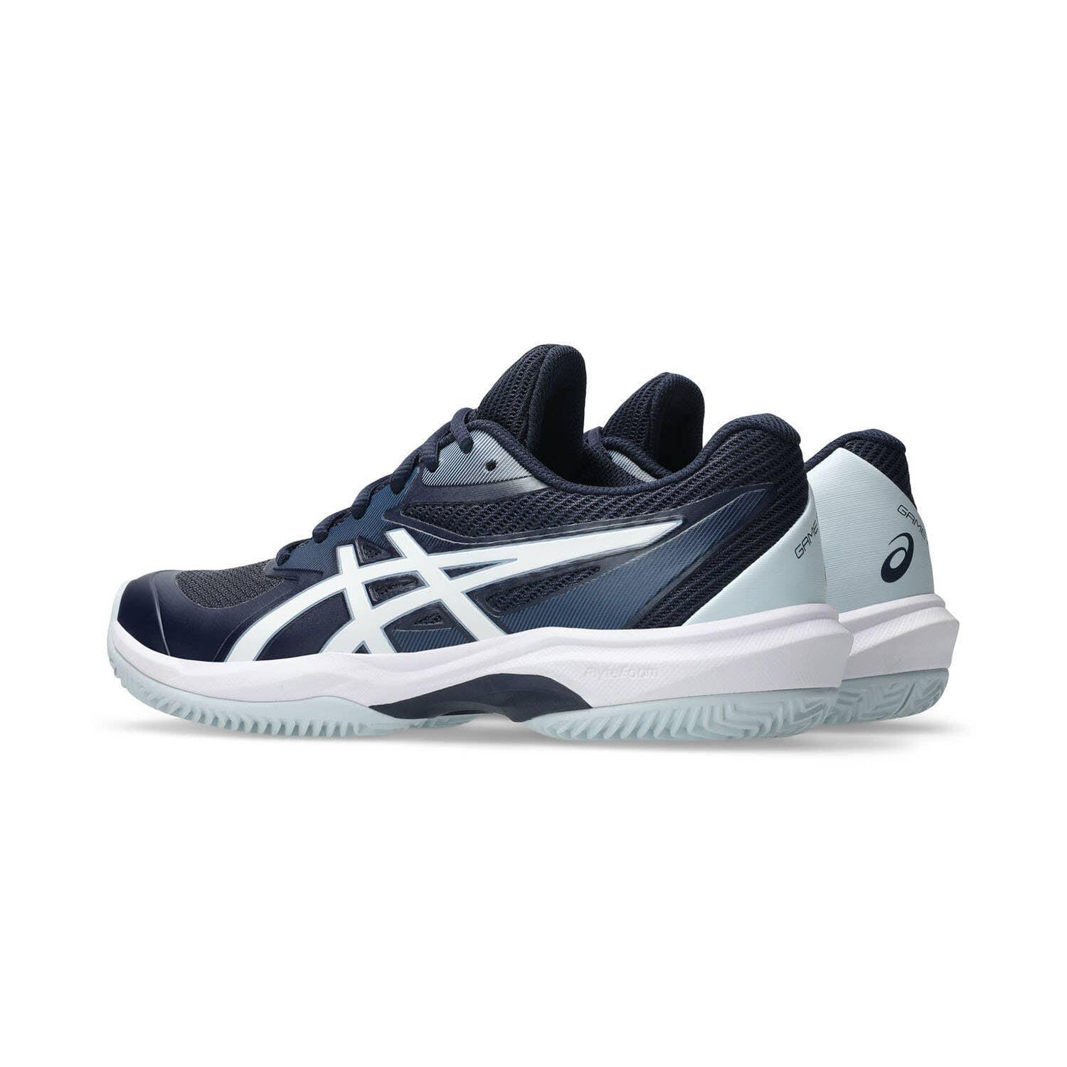 Zapatillas Asics Game FF Clay Azul Medianoche Blanco Mujer 3/6