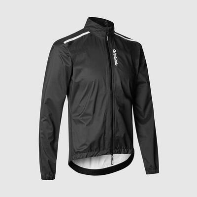 Lightweight waterproof fietsjack ride gripgrab zwart - maat 2xl