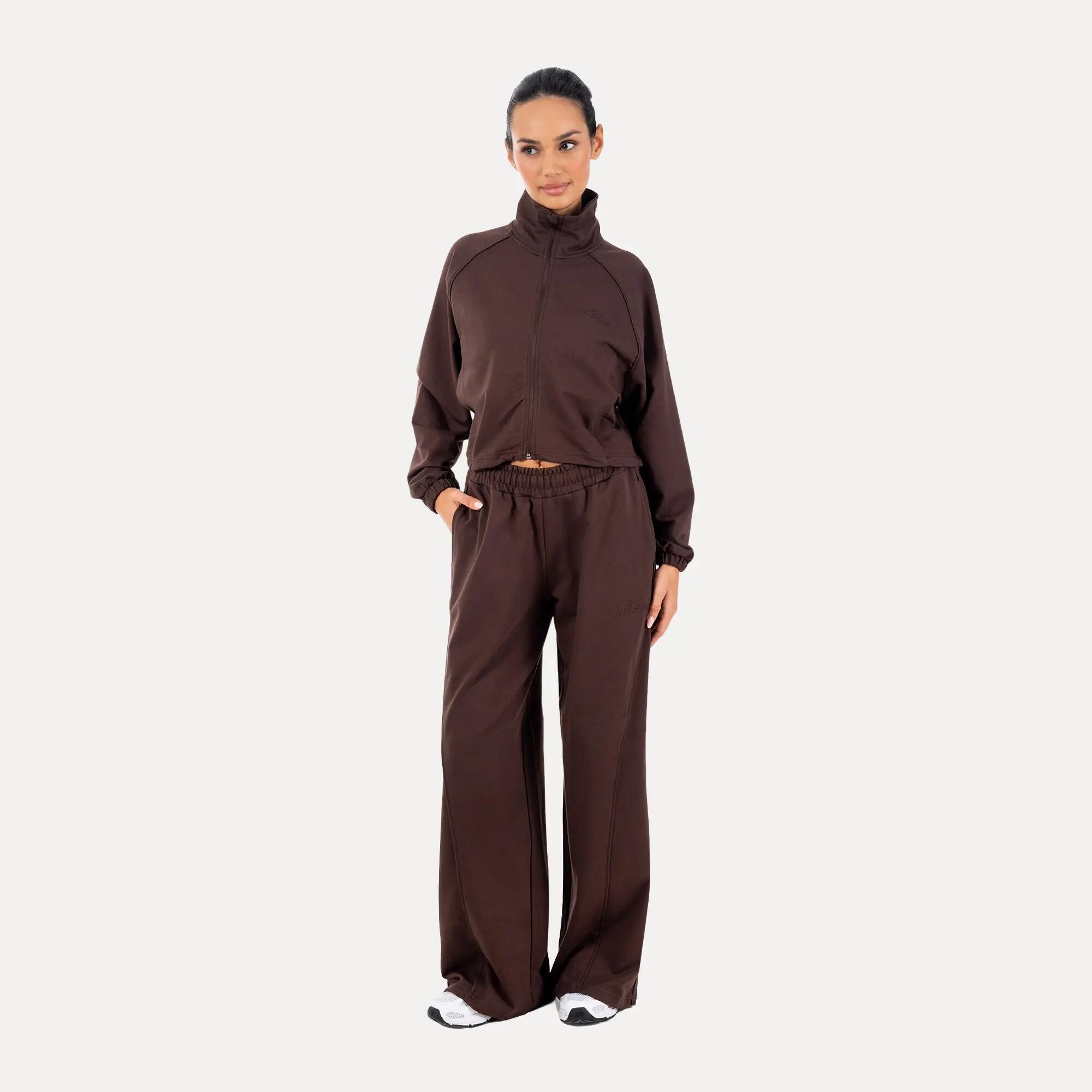 Damen Trainingsjacke Ylena Braun 3/6
