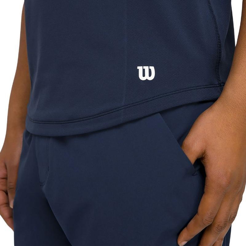 Camiseta Wilson Court Performance Crew Azul Marino 2/5