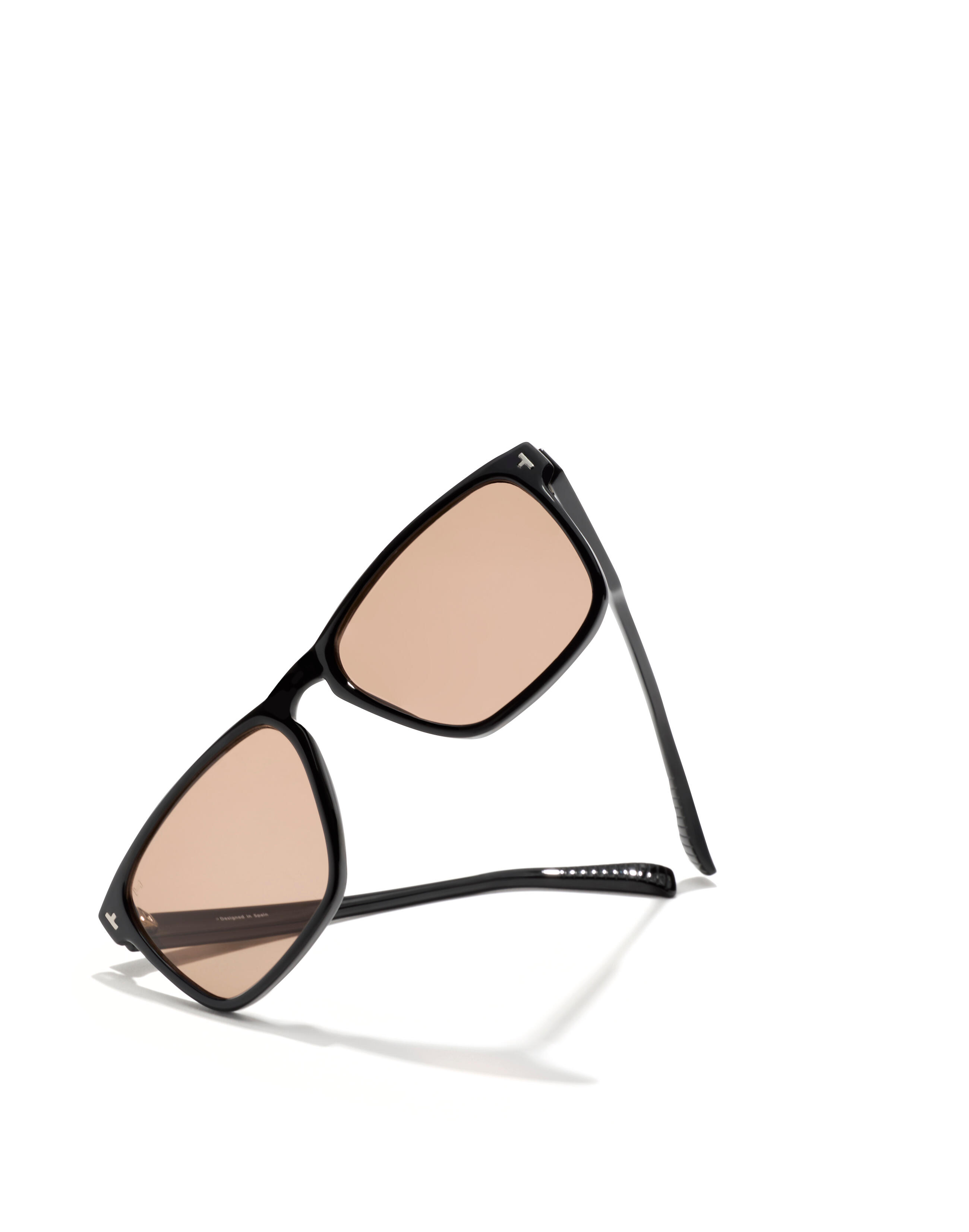 HAWKERS - Lunettes de soleil pour homme et femme DUST - BLACK NUDE BROWN 3/6