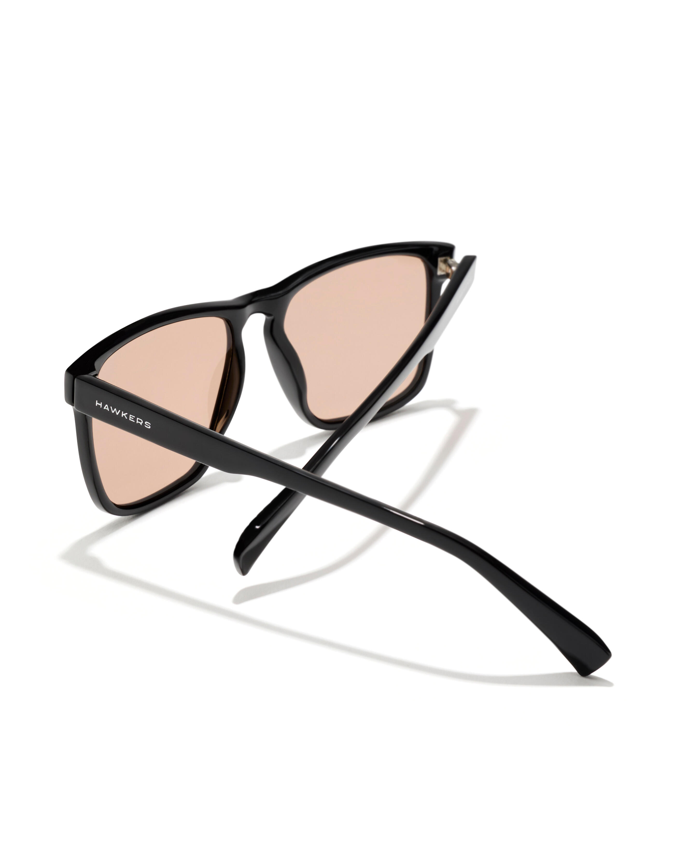 HAWKERS - Lunettes de soleil pour homme et femme DUST - BLACK NUDE BROWN 4/6