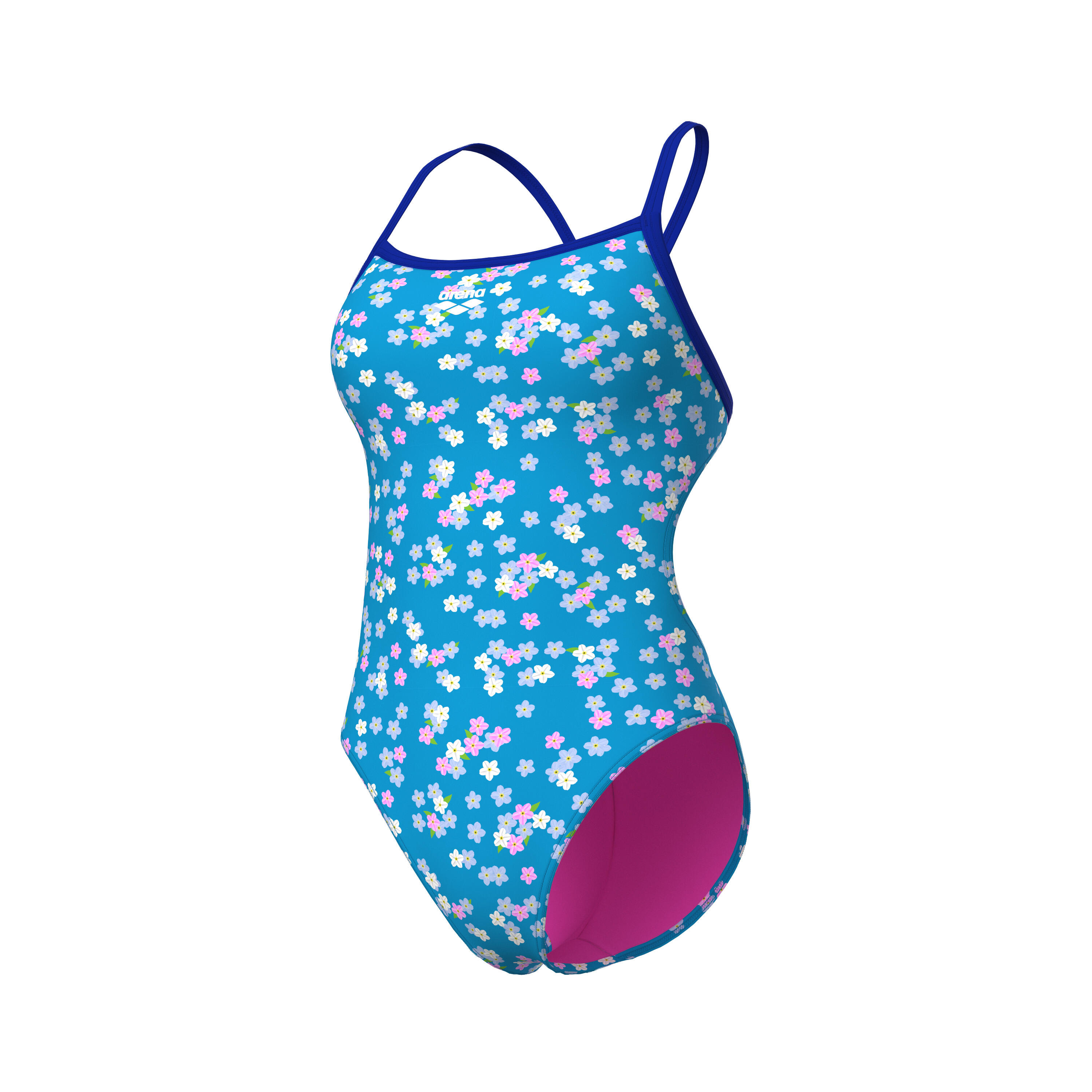 Strój kąpielowy damski Arena Flowers Swimsuit Challenge Back 6/7