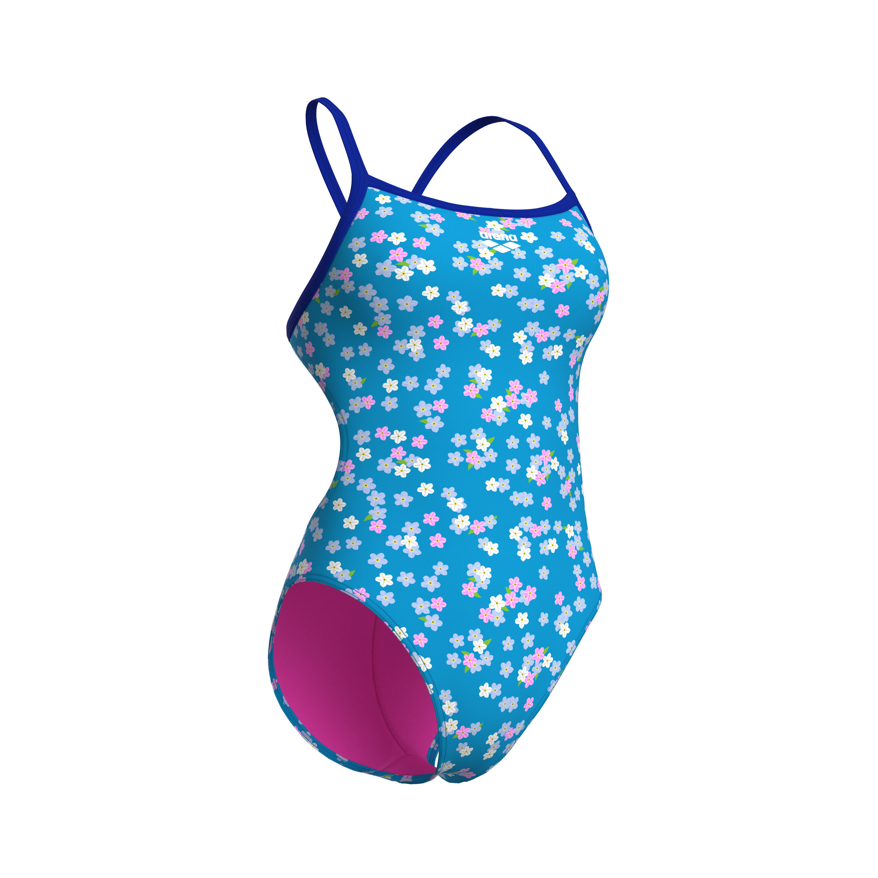 Strój kąpielowy damski Arena Flowers Swimsuit Challenge Back 7/7