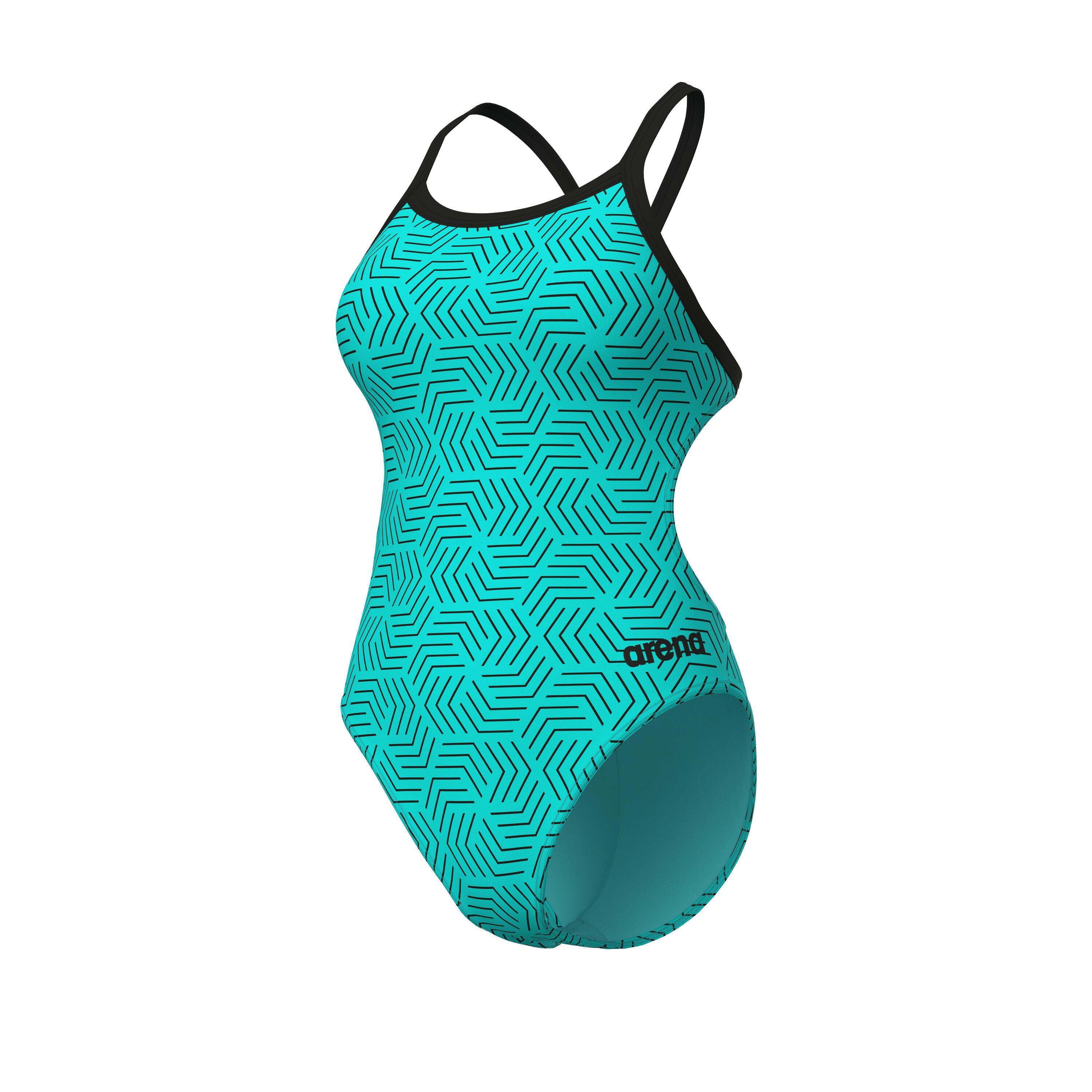 Strój kąpielowy damski Arena Allover Swimsuit Challenge Back 7/7