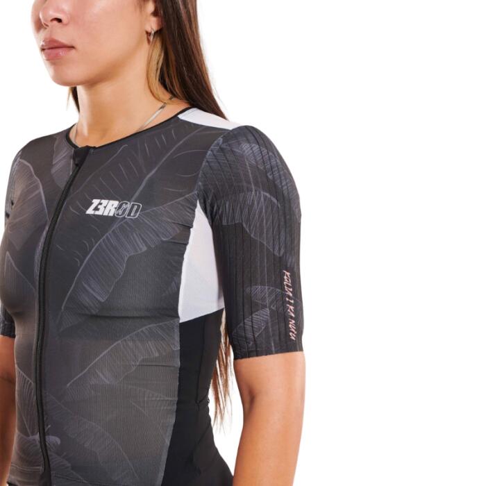 Trisuit Triathlon Donna Zerod TTSUIT Racer Black Volt 3/6