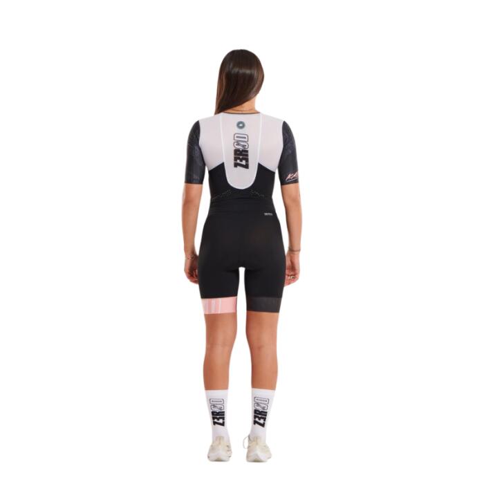 Trisuit Triathlon Donna Zerod TTSUIT Racer Black Volt 2/6