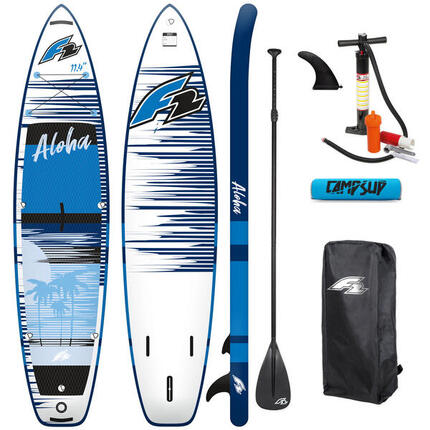 Deska SUP Pompowana F2 Aloha 11'4" 347cm Blue + Bojka na wiosło
