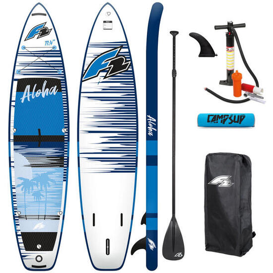Deska SUP Pompowana F2 Aloha 11'4" 347cm Blue + Bojka na wiosło