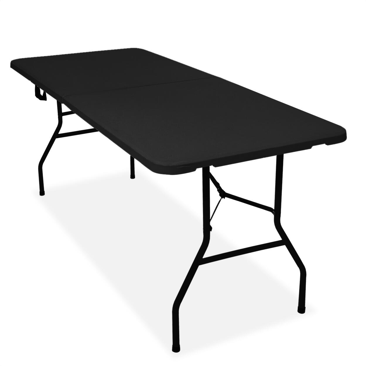 Inklapbare tafel - 180x70x74cm - stevige klaptafel - campingtafel - zwart 2/2