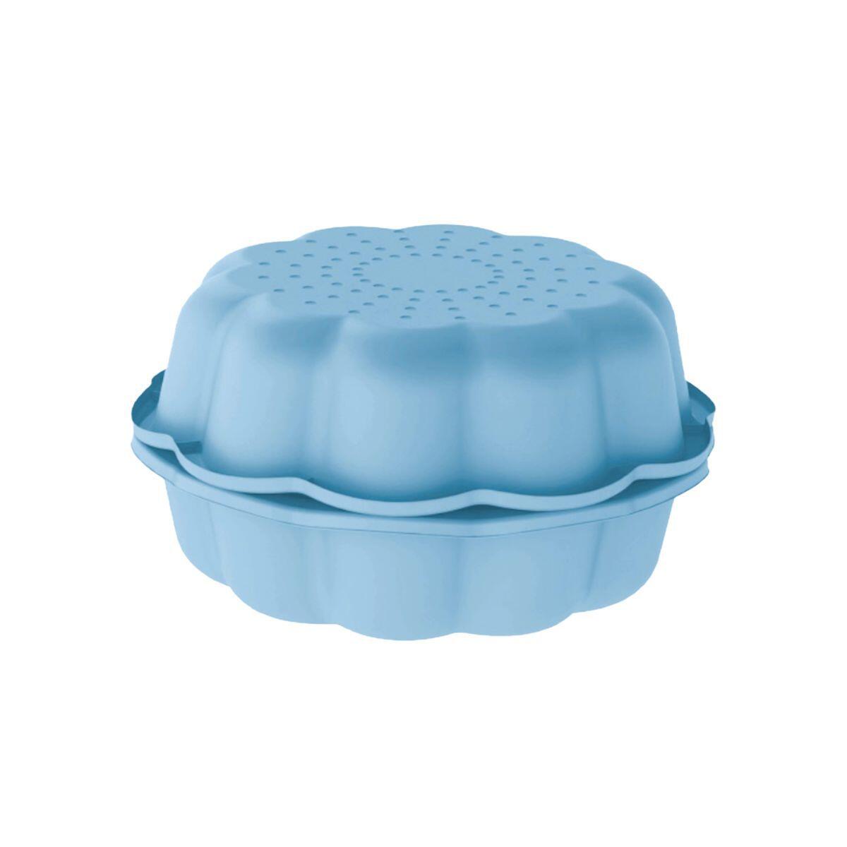 Kunststoff-Sandkasten Blume 2 76 cm - blau 2/3
