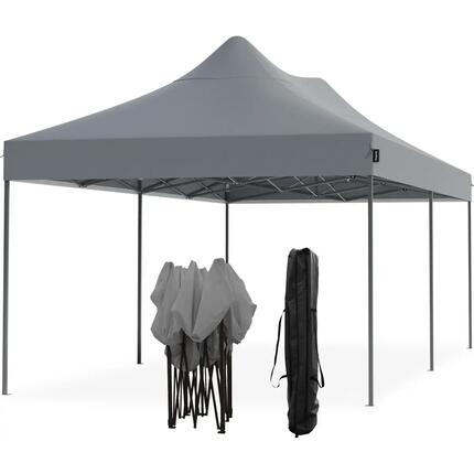 Partytent - opvouwbaar - 3x6 m - easy up - paviljoen - waterdicht - donkergrijs