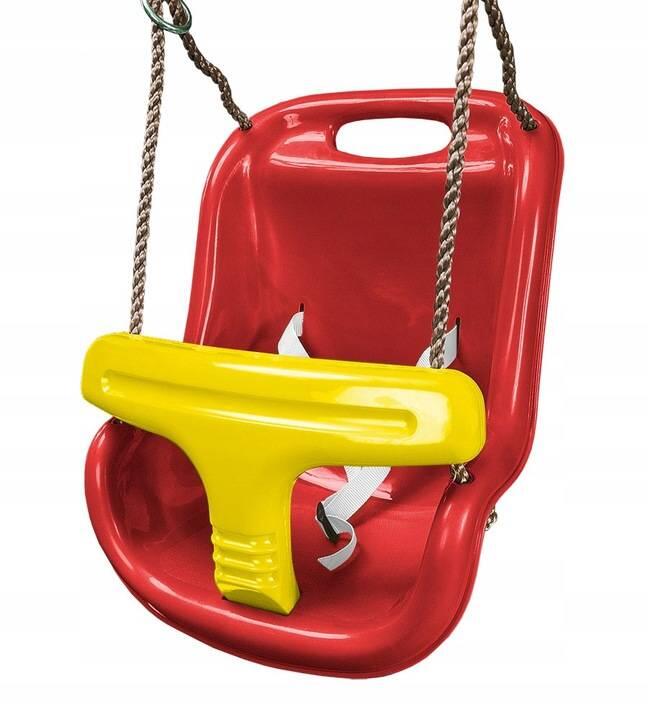 Balançoire à godet amusante - rouge et jaune 4/5