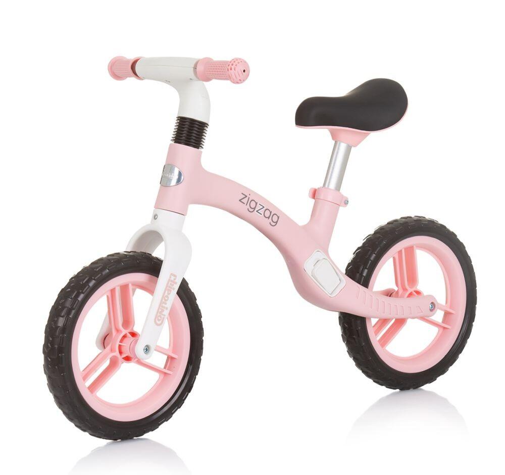 Infantil Paseo Bicicleta equilibrio sin pedales ligera ZIG ZAG Pink 2/5