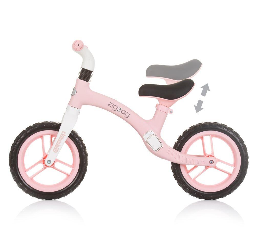Infantil Paseo Bicicleta equilibrio sin pedales ligera ZIG ZAG Pink 4/5