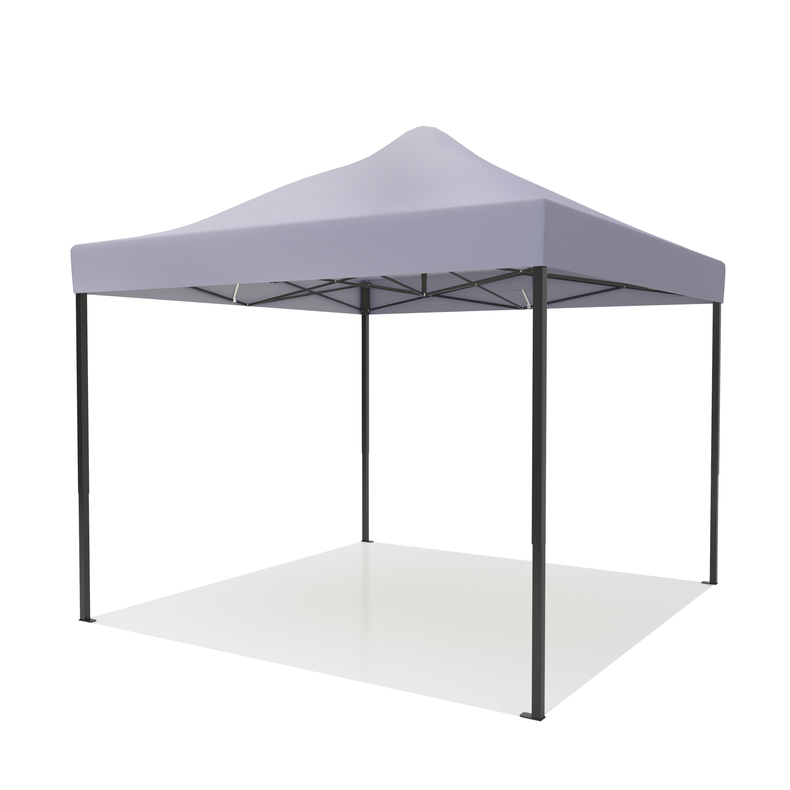 Partytent - 3x3 m - zijwanden - easy up - paviljoen - opvouwbaar - donkergrijs 5/5