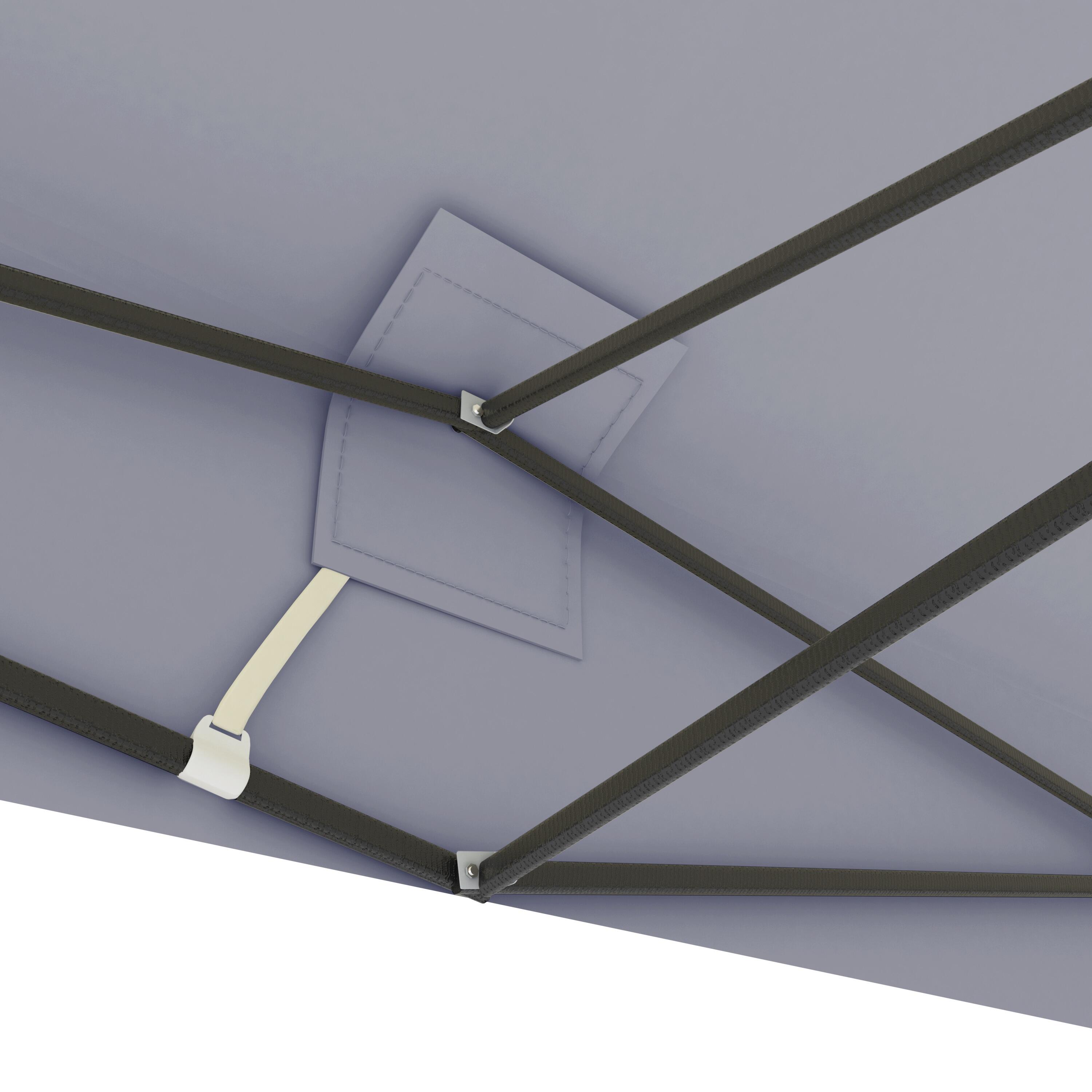 Partytent - 3x3 m - zijwanden - easy up - paviljoen - opvouwbaar - donkergrijs 4/5