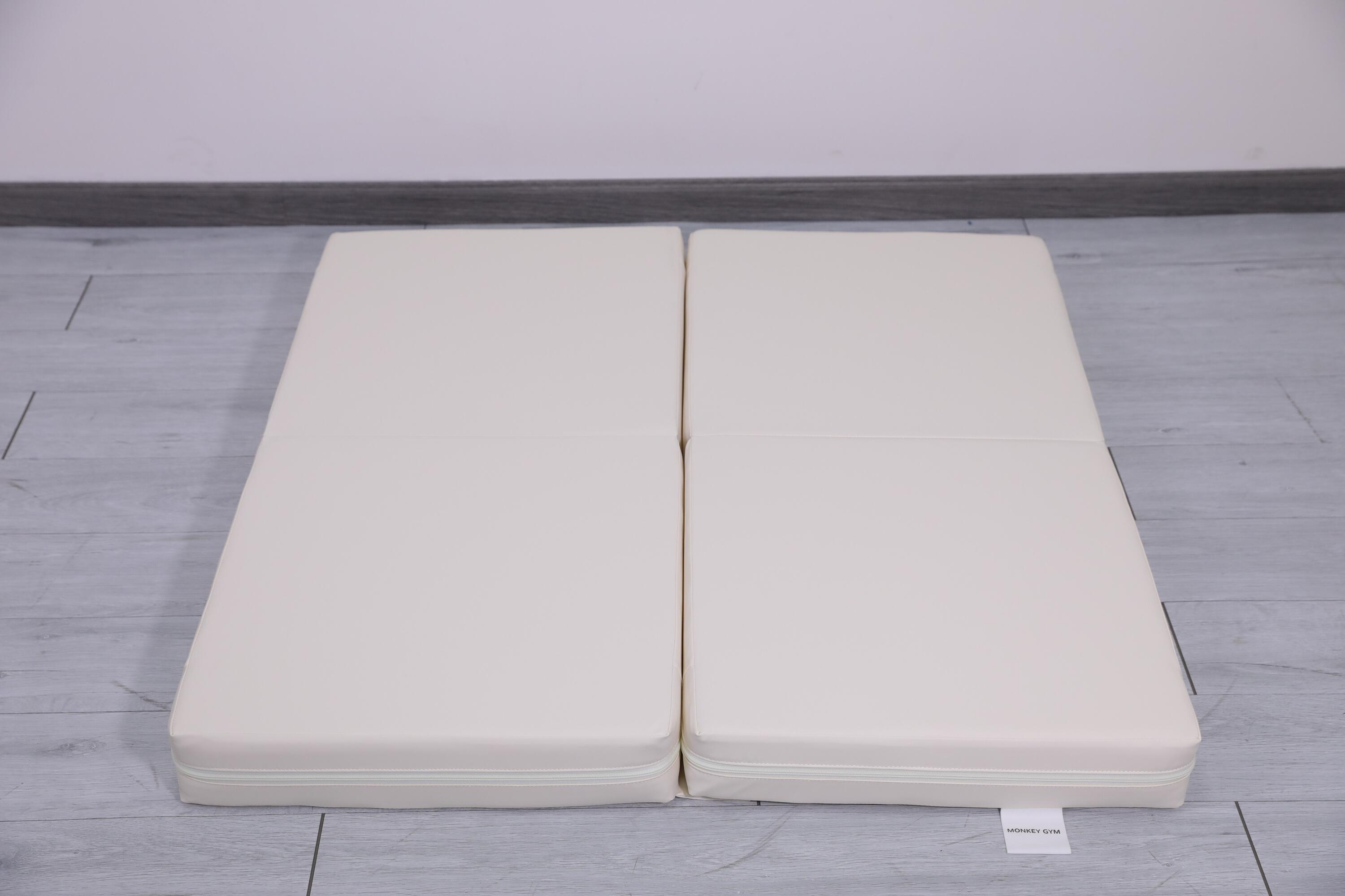 Gymnastikmatratze Satellite PU 100x100x10 cm - vierteilig weiß 5/7