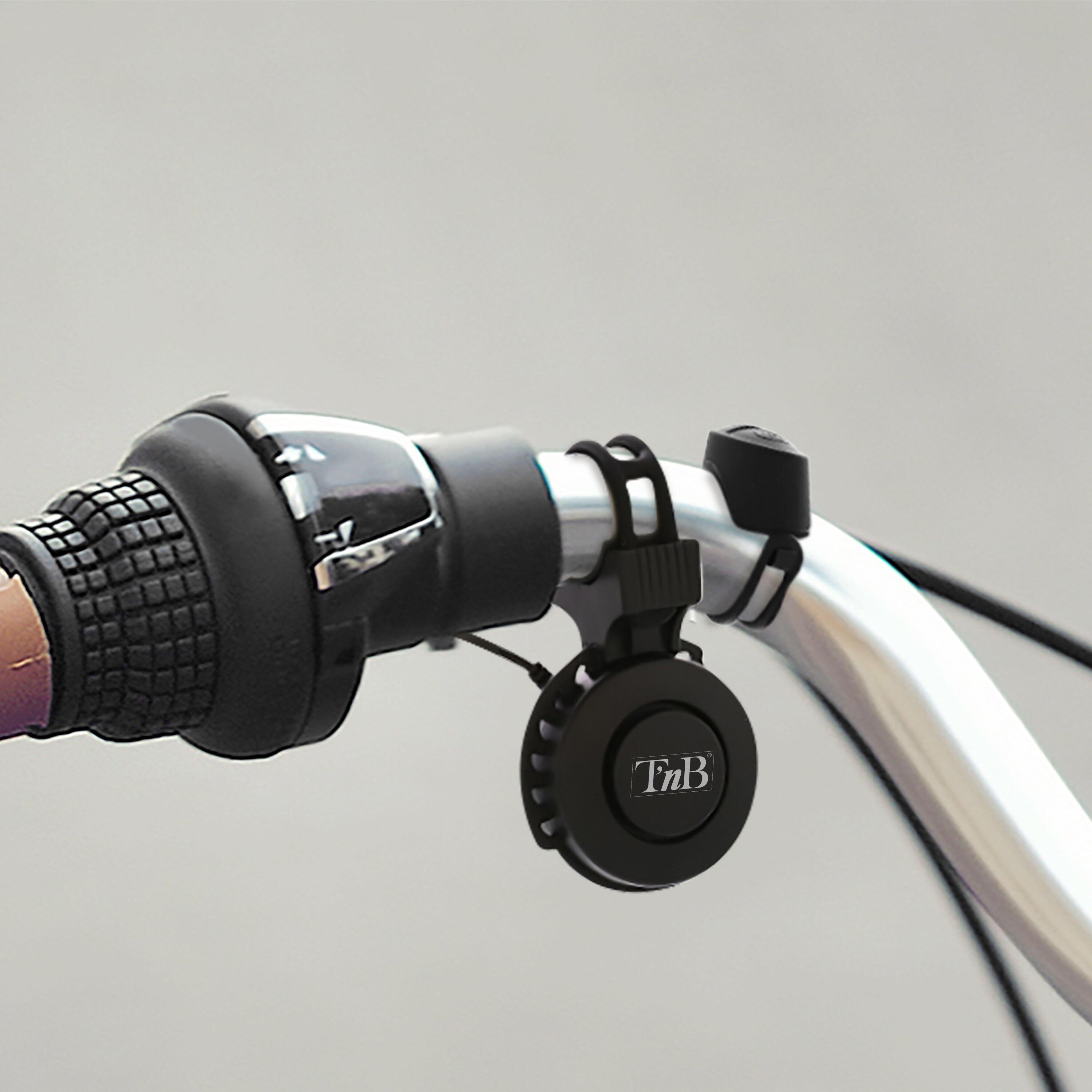 T'nB - Sonnette pour Vélo Tingoo Power, Puissance 120 dB, USB Noir 4/4