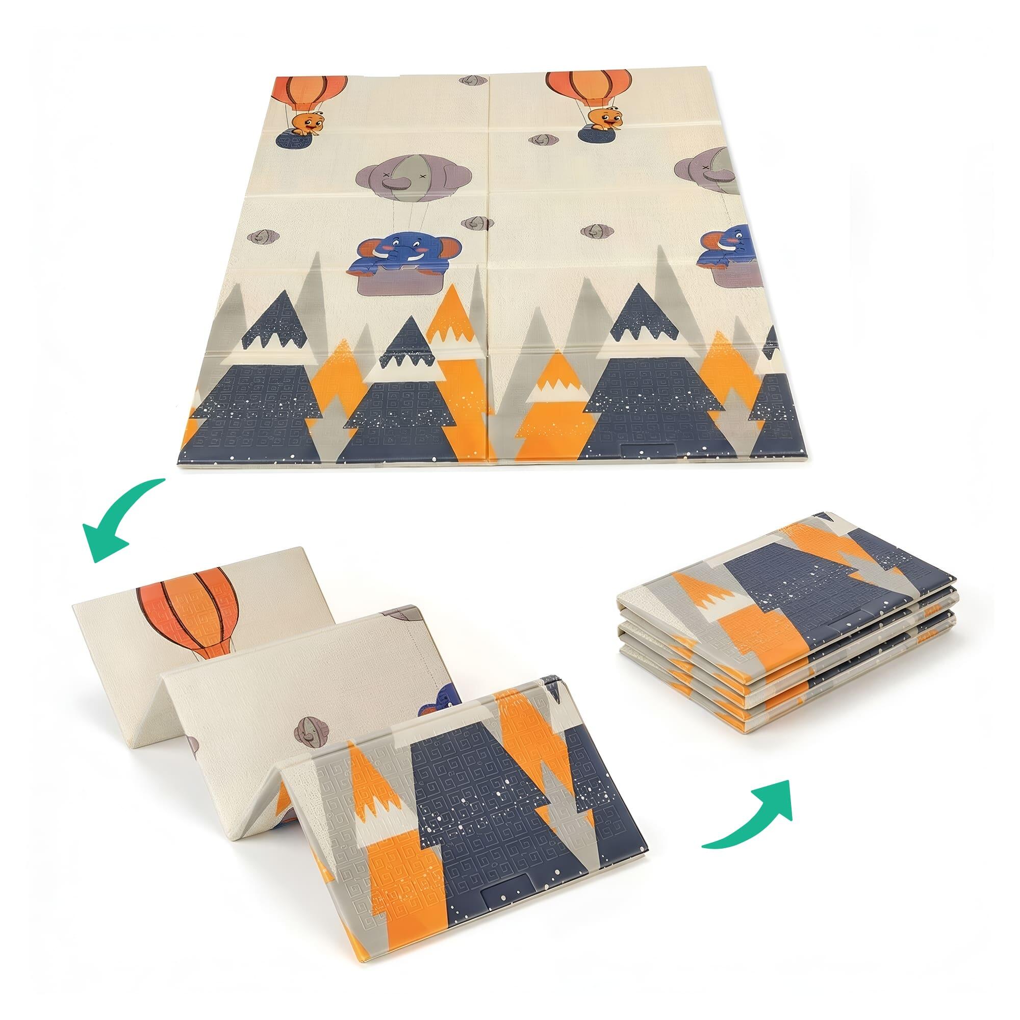 tapis pliant 150x180x1cm - enfant/éléphant 6/7