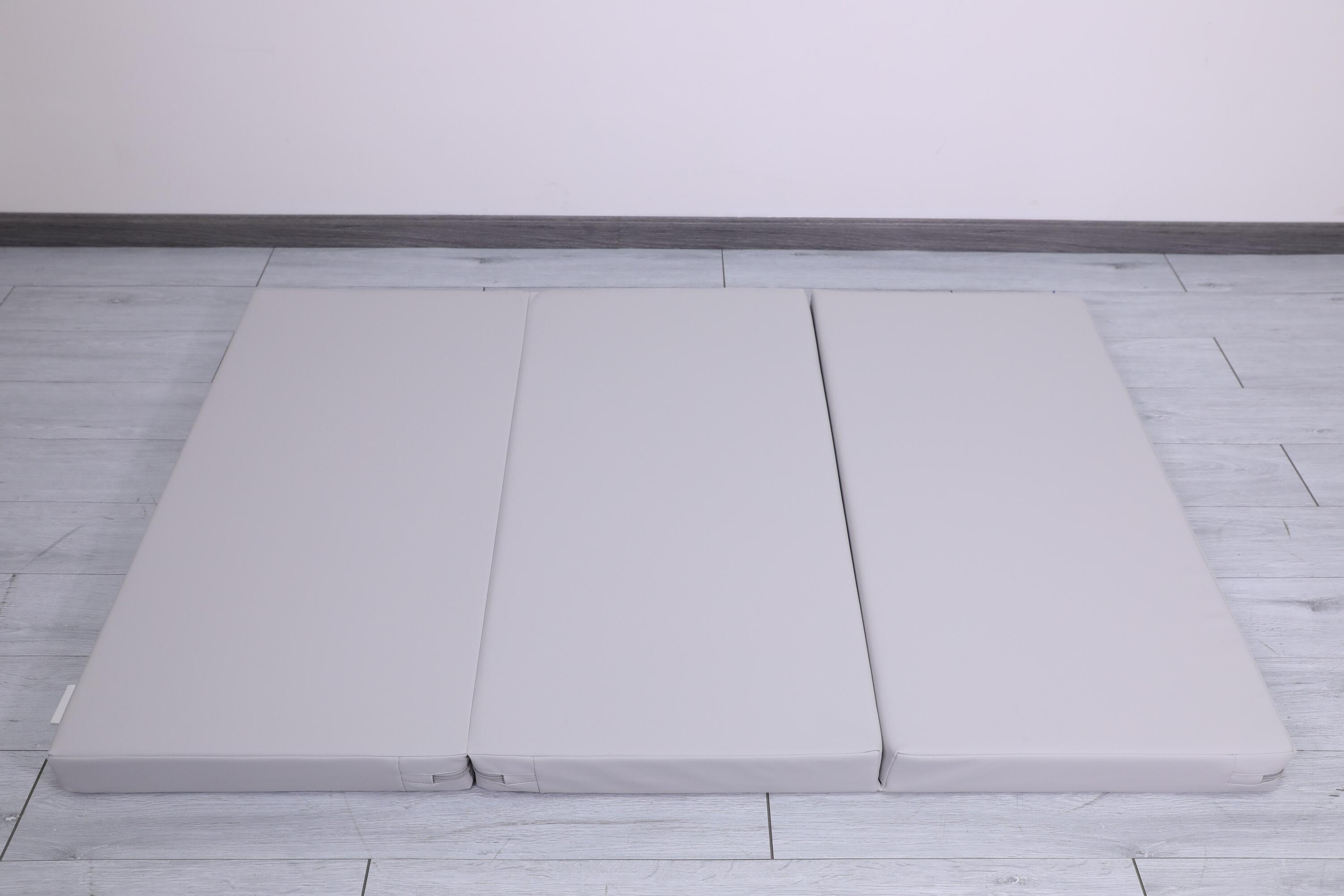 Gymnastiekmatras Satellite PU 150x100x8 cm - driedelig grijs 4/7