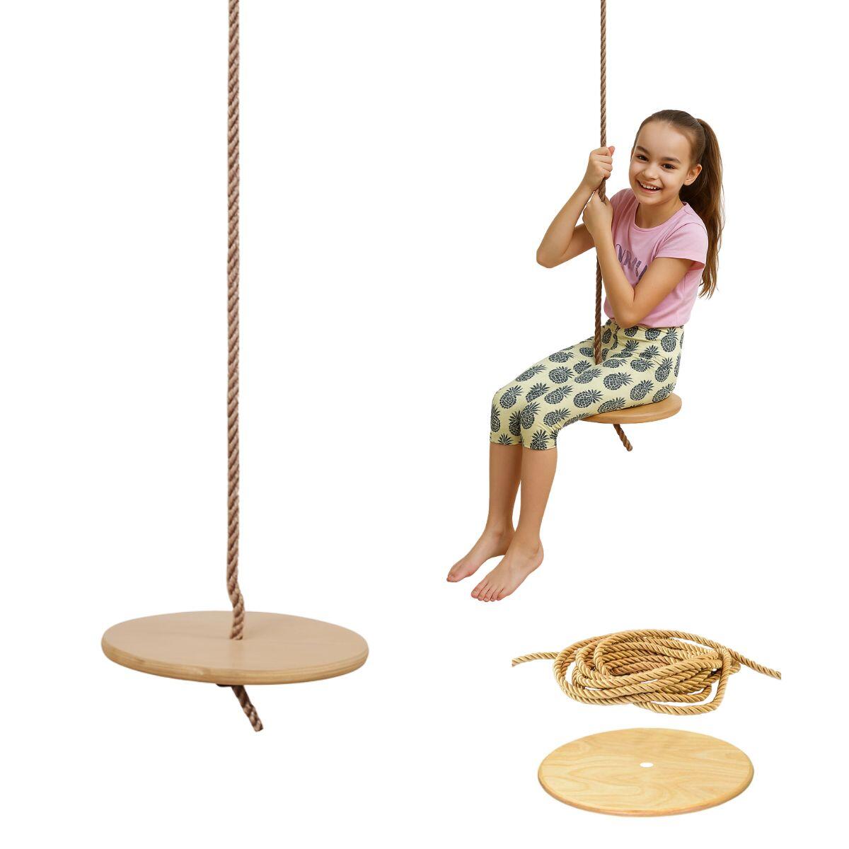 siège rond en bois 1/7