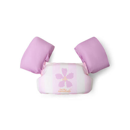 Ceinture de natation rose imprimé fleuri 2 à 6 ans