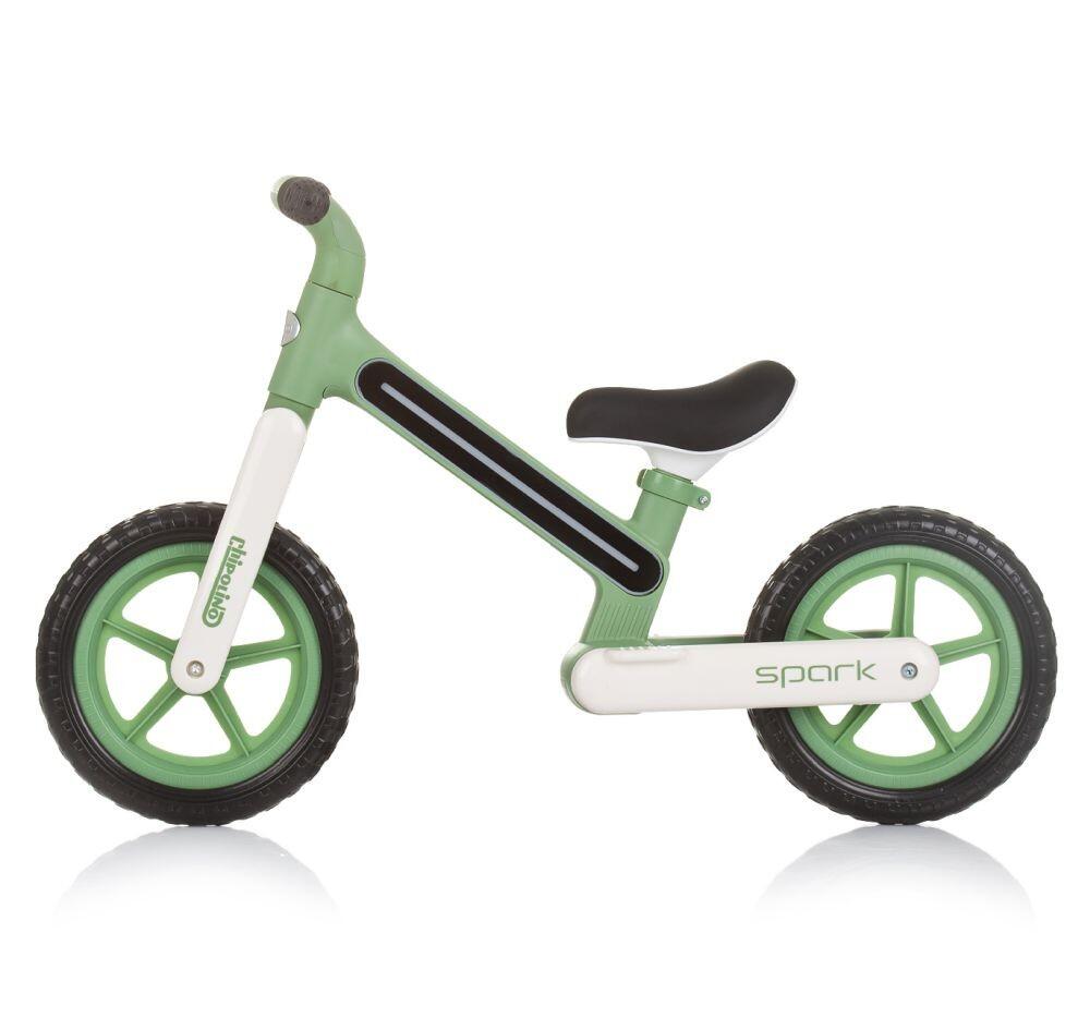 Infantil Paseo Bicicleta equilibrio sin pedales ligera SPARK Green 3/6