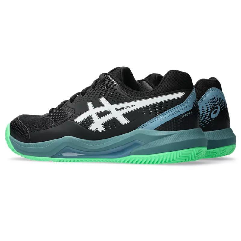 Zapatillas Asics Gel Dedicate 8 Padel Negro Verde 3/5
