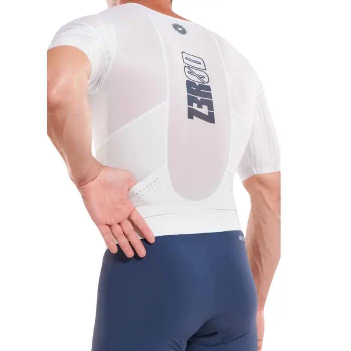 Men’s Triathlon Trisuit Zerod TTSUIT Racer Smoke White 3/7