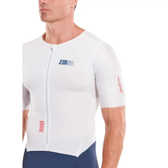 Men’s Triathlon Trisuit Zerod TTSUIT Racer Smoke White 5/7