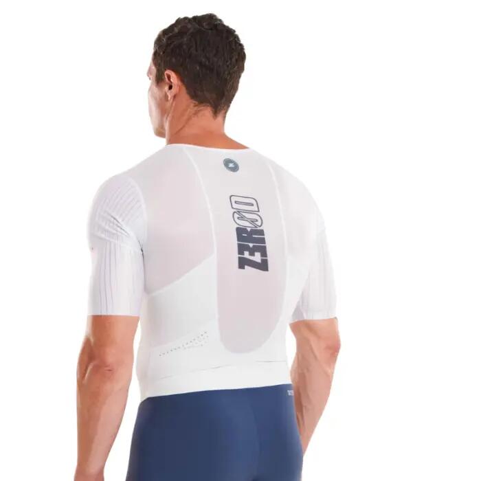 Men’s Triathlon Trisuit Zerod TTSUIT Racer Smoke White 4/7